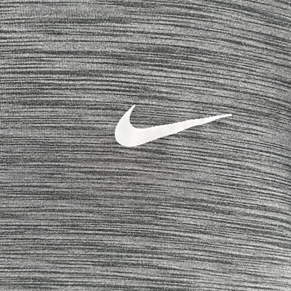 Nike Dri Fit Mens 4XL Gray Striped Quarter Zip Long Sleeve Pullover Shirt - Picture 8 of 10